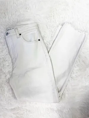 Abercrombie & Fitch 90s Straight Ultra High Rise Jeans Size 6/28 Cream thumbnail 5