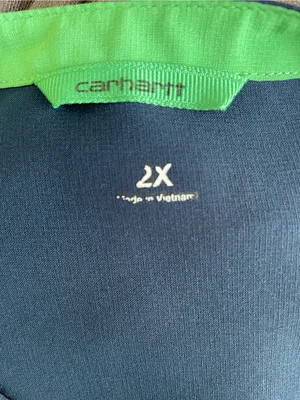 Carhartt Navy V-Neck Scrubs Tunic Top thumbnail 5