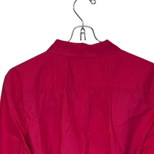 Lacoste Women's Dress Mini Roll Tab Sleeves‎ Belted Waist Button-Up Hot Pink 44 thumbnail 7