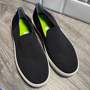 Rothy's‎ The Original Slip On Black Knit Sneakers Women's Size 5.5 thumbnail 8