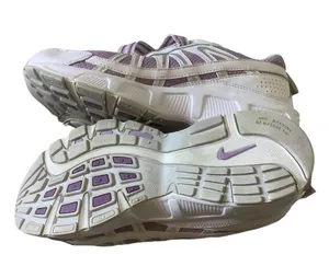 Nike running shoes T-run purple white with hook & loop closure size 6Y /7.5 W thumbnail 5