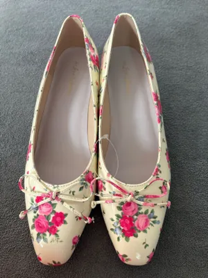 NWOB For Love & Lemons Size 38 / 7.5 Flats Floral thumbnail 2
