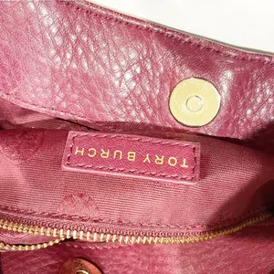 Tory Burch‎ Burgundy Mercer Slouchy Leather Hobo Bag thumbnail 5
