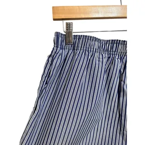 Women's blue white striped Boxer‎ Shorts Relaxed Fit Loungewear Sleepwear size M thumbnail 2