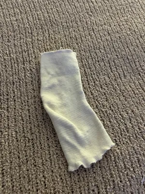 White ankle compression sock thumbnail 2