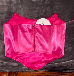 Princess Polly Pink  Strapless Top NWT thumbnail 9