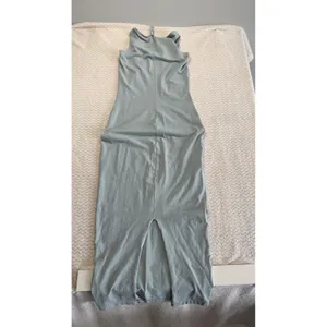 SKIMS Cotton Jersey Scoop Neck Sleeveless Bodycon Maxi Dress Blue Grey Large thumbnail 3