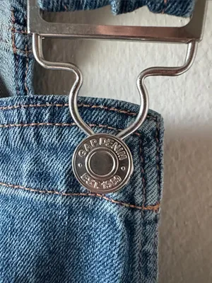 GAP 90s Style Denim Overalls thumbnail 6