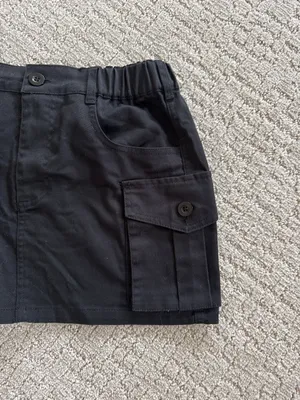 Amazon Black Mini Skirt Cargo thumbnail 3