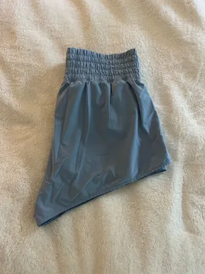 Aerie OFFLINE blue flowy shorts thumbnail 2