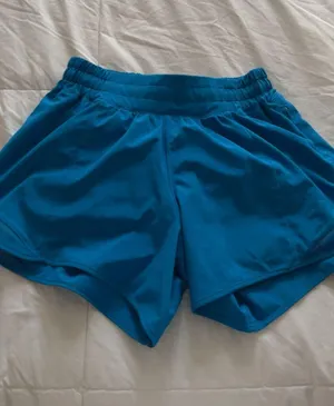 Lululemon Poolside Blue Hotty Hot Shorts 4" thumbnail 1
