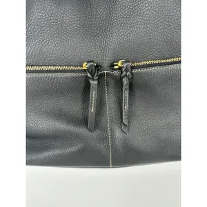 Dooney & Bourke Satchel‎ Bag Purse Black Leather Pebbled Zip Pocket Classic Tote thumbnail 15
