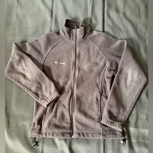 Columbia Black Full Zip Men Women Fleece Jacket Sz Medium excellent xondeion thumbnail 1