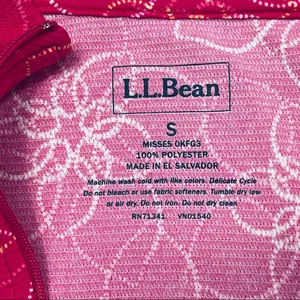 LL Bean Punk Long Sleeve Active wear Top Size S thumbnail 9