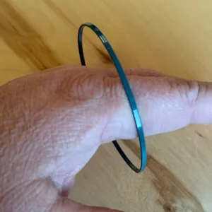 Blue Circular Bangle Bracelet Size 6 thumbnail 6