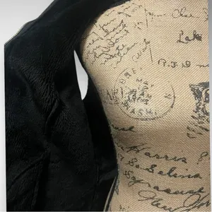 CHAPS Women's Black‎ Faux Suede Faux Fur Vest Small | EUC thumbnail 7