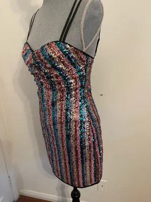Lovers + Friends Mini Dress Sequin . Size XS thumbnail 5