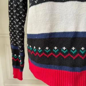 Vintage 90s Jordache Novelty Sweater Applique Embroidered Mock Neck Sweater M thumbnail 8