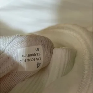Lululemon Ebb to Street Racerback Crop Top White Size 4 Yoga Workout Gym thumbnail 8