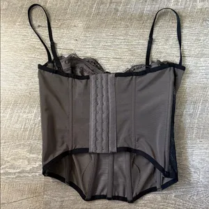 Urban Outfitters Out From Under Black Black Corset Top Size Medium thumbnail 3