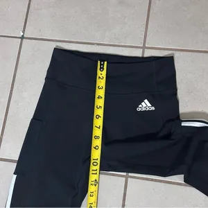 Adidas‎ Women Black Aeroready Athletic Leggings Pants size S thumbnail 8