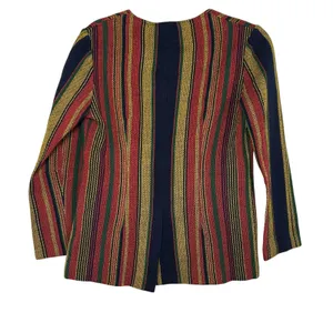 VTG 70s Pandora Costume Maker Striped Knit Long Sleeve Top Disco Retro Medium thumbnail 11