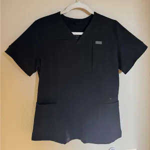 FIGS Indestructible Slim V Neck Scrub‎ Top Sz M 5 Pockets Nurse thumbnail 3
