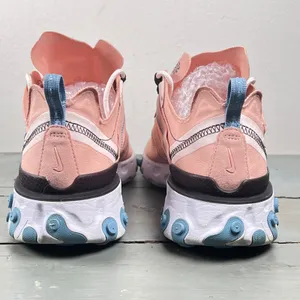 Nike React Element 55 Washed Coral Black Blue Womens Sneakers BQ2728-602 US 9 thumbnail 5