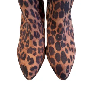 Marc Fisher Lella Wide Calf Tall Shaft Leopard Fashion Boots Women's 8W Glam Y2K thumbnail 2