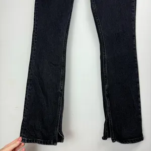 Abercrombie & Fitch Split Hem Jeans Sz 25 Black Denim Skinny High Rise thumbnail 9