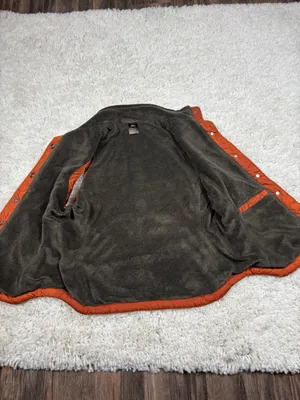 REI Women’s Small Burnt Orange Insulated Fleece Lined Snap Vest thumbnail 6
