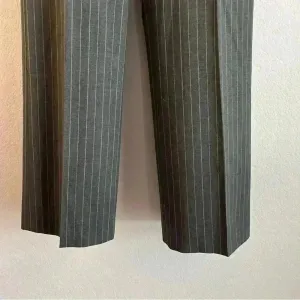 Banana Republic Women’s Gray Wool Lined‎ Stretch Pinstripe Dress Trouser Pants 6 thumbnail 5