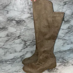 Windsor Faux Suede Tan Boots thumbnail 3