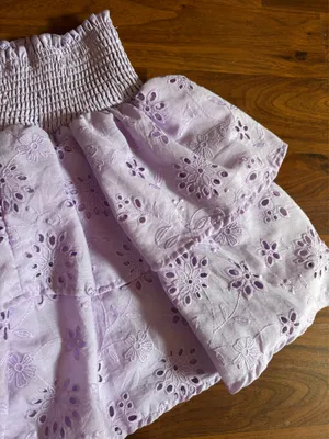 Purple eyelet rush skirt thumbnail 3