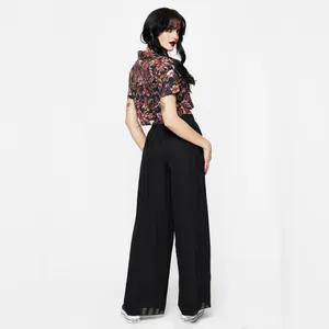 Disturbia Almost Everything Tabitha Wide Leg Check Trousers Wide Leg US4 thumbnail 2