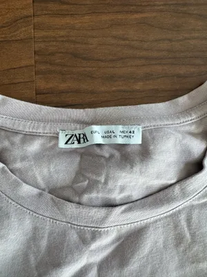 Men’s Zara T-shirt beige thumbnail 2