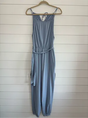Halara Sleeveless Tie Back Belted Pocket Cut Out Cool Touch Jumpsuit-UPF50+ S thumbnail 2