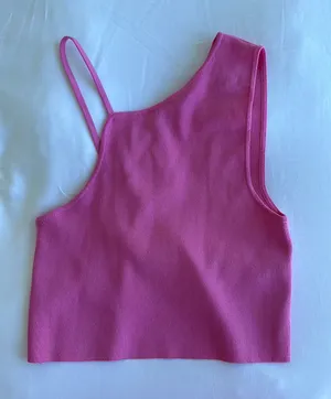 ZARA NWT  Asymmetrical Crop Top thumbnail 1