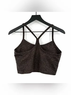 AERIE Recharge Crop Tank Heather Black Purple M thumbnail 4