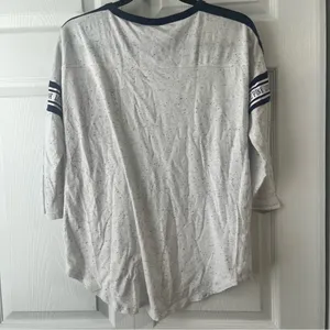 VICTORIA'S SECRET PINK LOGO 3/4 SLEEVE CAMPUS BASEBALL TEE SHIRT TOP Med thumbnail 4