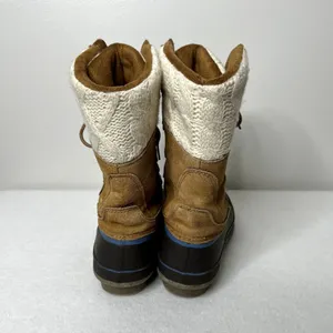 Khombu Cozy Pac Tall Lace Up Suede Knit Duck Boots thumbnail 5