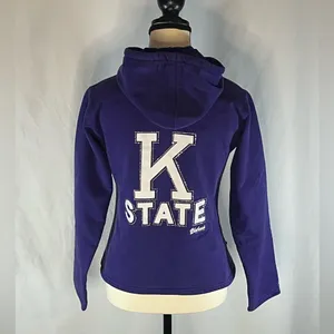 GTM Sportswear Kansas State Wildcats Full Zip Women’s Hooded Sweatshirt thumbnail 4