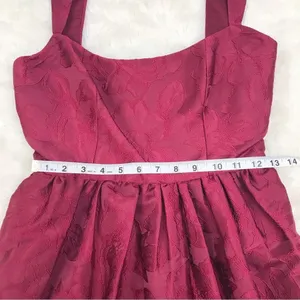 SACHIN & BABI Dress Size 0 Burgundy Mini‎ Fit & Flare Sleeveless Cocktail New thumbnail 13