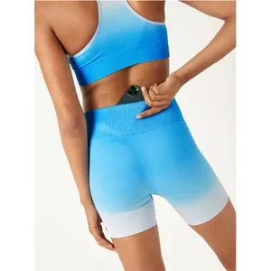 Victoria's Secret Pink Seamless Ombre Bike Shorts High Waist Textured Sz L thumbnail 7