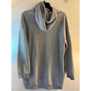 SHEIN Oversized Heather Gray Longline Hoodie Sweatshirt XL thumbnail 2