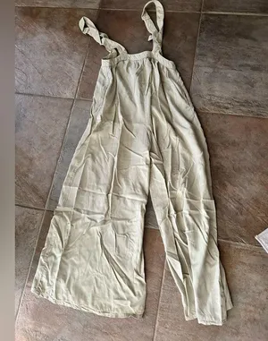 Zara wide leg jumpsuit small sage green thumbnail 5