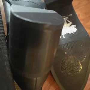 Vince Camuto Black Leather Ankle Booties Size 10 Zipper * Flaw: Off Track New thumbnail 12