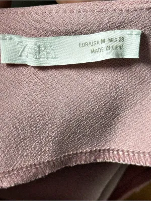 ZARA Pink Tank Top Sweetheart Neckline Rhinestone Button Vest Size M thumbnail 4
