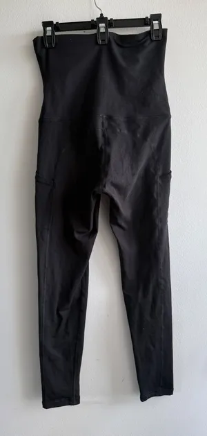 OFFLINE by Aerie The Hugger Foldover Leggings Black High Rise Side Pockets M‎ thumbnail 1