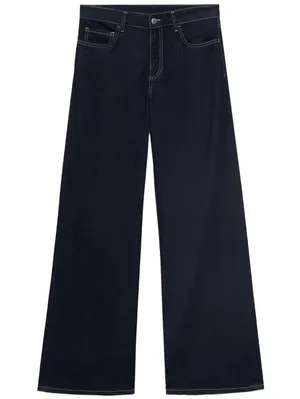 Mango Low-rise wideleg jeans NWT Open Blue Size 8 EUR 40 thumbnail 6